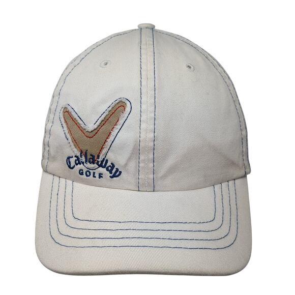 Callaway Golf U.S.A Slideback Baseball Cap White One Size Adjustable Embroidered - Picture 1 of 10